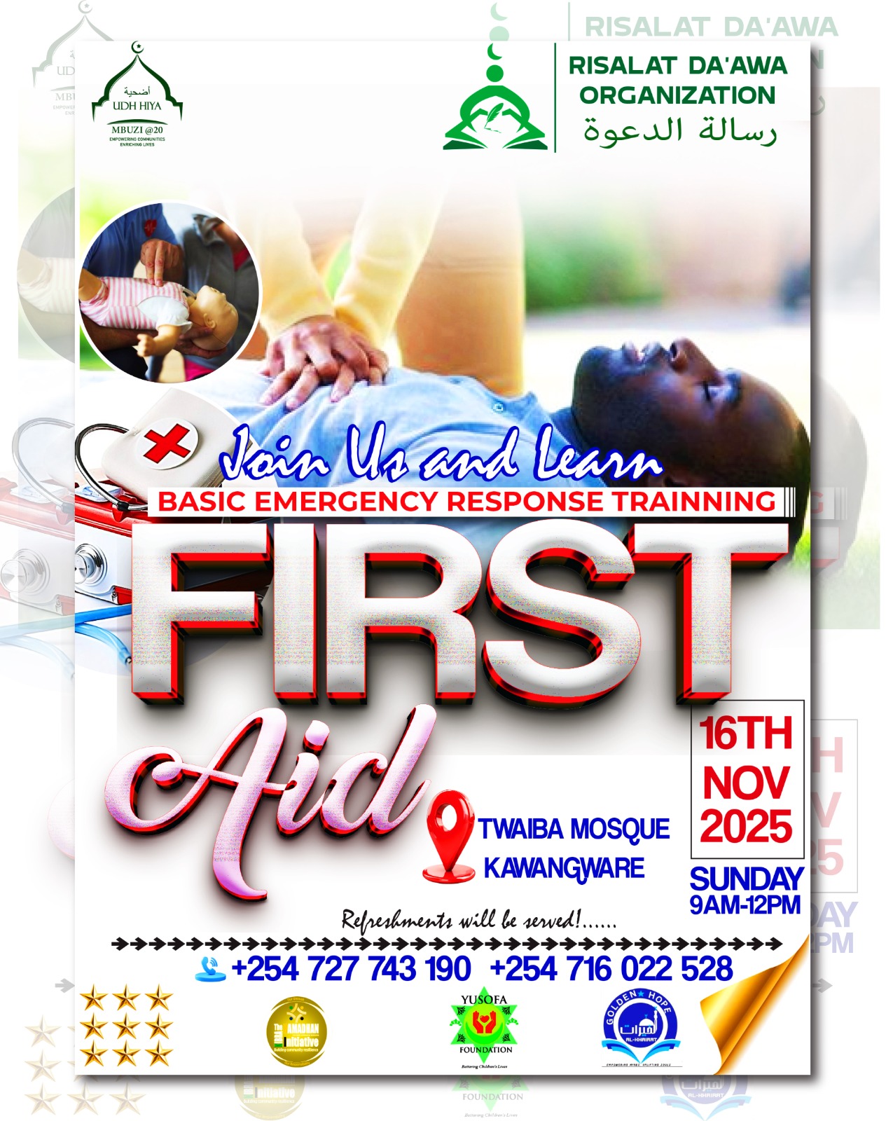 Twaiba Mosque to Host First Aid and Emergency Response Training