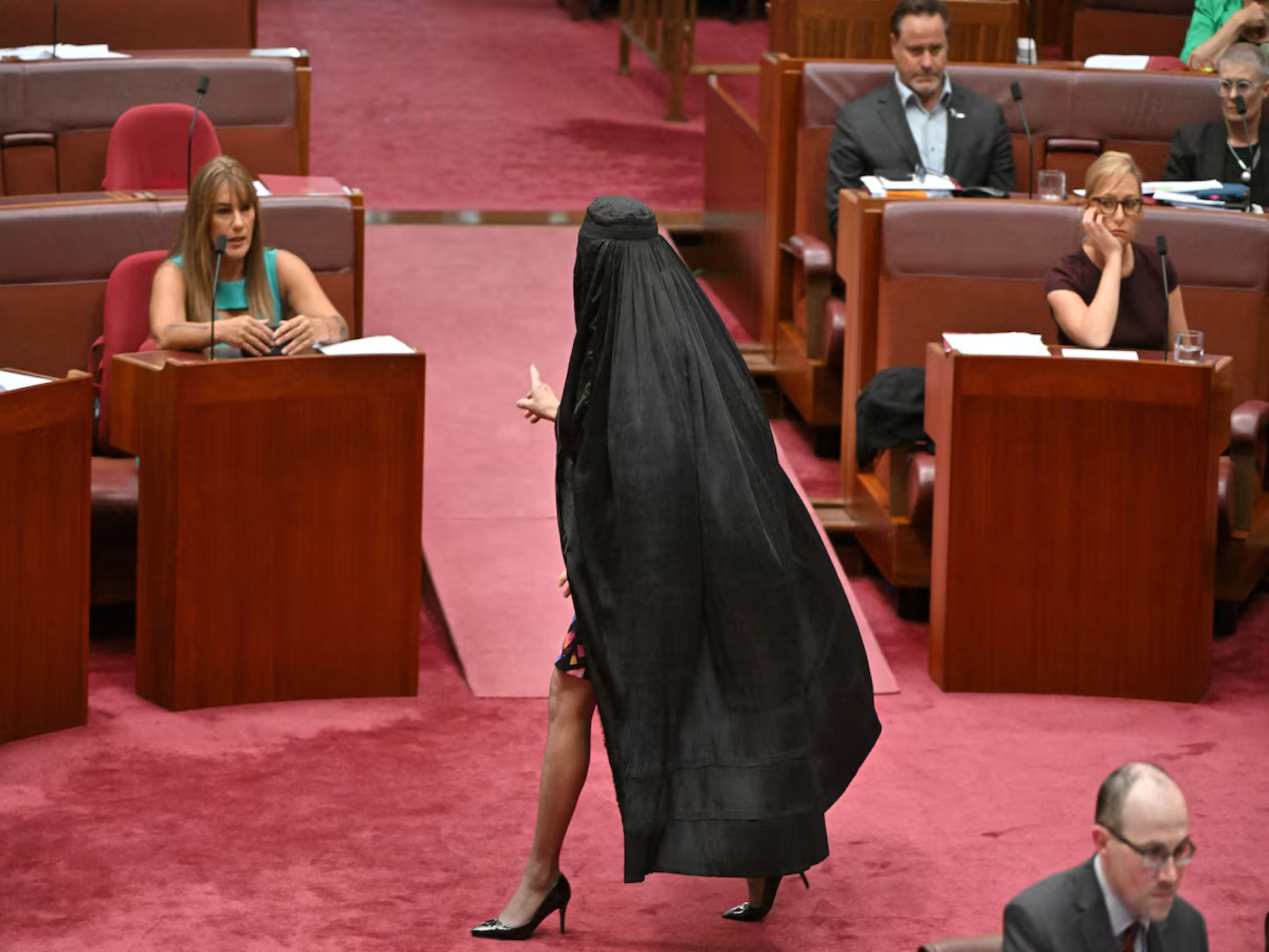 Australian Senate Erupts as Hanson Enters Chamber Wearing Burqa
